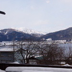 徳山鮓 - お店から余呉湖を望む