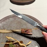 ラッフィナート - ナイフがこれまた渋いのよ。スティレットナイフみたい。カトラリーマニアの私は興奮！(*ﾟ∀ﾟ*)ﾑｯﾊｰ