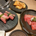 Daidou En Morioka souhon ten - 葱牛舌盐，肋排，浓厚内脏