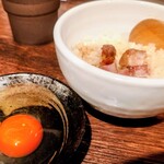 自家製麺 麺屋 利八 - 極みTKG (400円)