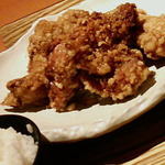 豆狸 - 鶏唐揚定食 620円