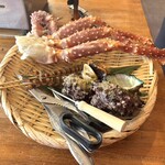 浜焼き白浜家 - イバラ蟹、車海老、サザエ