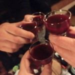 ２０１４　12月　忘年会　スッポン生血で乾杯