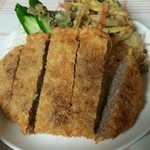 銀星食堂 - メンチカツとかき揚げ