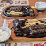 ブロンコビリー - 料理写真:がんこハンバーグランチ×２♪