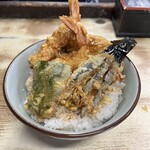 豊野丼 - ✅天丼(海老2本野菜3品)¥1.100❗️ 