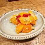 ワインとやきとり - 金柑のぬか漬け