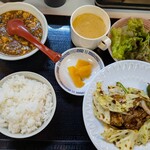 中華料理 てんほう - 日替わり（回鍋肉定食）