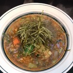 カレー魂 デストロイヤー - ニラナンコツキーマ(海苔)、辛さ15番(辛口)