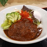 日乃屋カレー - 料理写真:ロコモコ(ご飯大盛り)