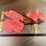 焼肉うしふじ - 厳選タン、厳選ハラミ、厳選赤身肉（ラムシン）
