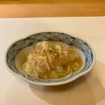 ひろ作 - 聖護院大根の蟹餡掛けさんでーす。①
