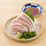 カドクラ酢で食べるとりわさ