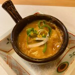 ひろ作 - 牡蠣の味噌鍋さんでーす。①