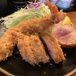 檍食堂 - 大エビ・特ヒレカツ定食