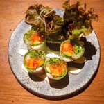 和 restaurant sacra - 具だくさんな生春巻ニンニクマヨネーズソース