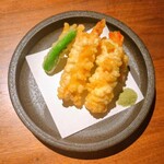 和 restaurant sacra - 海老とチーズの湯葉包み揚げ