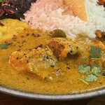 curry bar nidomi - 2025.01.28 (水)    スタンダート混盛（パスマティライス）　1500円（税込）