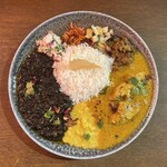 curry bar nidomi - 2025.01.28 (水)    スタンダート混盛（パスマティライス）　1500円（税込）
