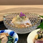 日本料理 貴漸 - 蟹のほぐし身(福井県越前港の紅ずわい蟹活け)