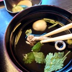 うなぎ ふぐ 一進 - 肝吸い