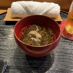 鮨 慎之介 - 小鉢のもずく