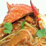 Osteria Animate - 渡り蟹のリングイネ  ピリ辛トマトソース