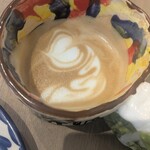 KISSA RAY - 飲み進めても、ラテアートが崩れてないのすごいなって思ってパシャリしました！