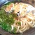 うどん処はな - 料理写真:「かけうどん」（380円）+「なす天」（120円）