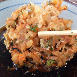 長生うどん - かきあげ