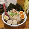 つけ麺 しろぼし - しろぼしらーめん（大関トッピングセット）。