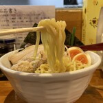 つけ麺 しろぼし - モチモチの多加水麺。