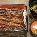 川魚 根本 - うな重 上と肝吸い