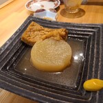 三十家 ～三重の旬を地酒と共に～ - ものすごく美味しいおでん。大根、厚揚げの他にも卵、こんにゃく、練り物など