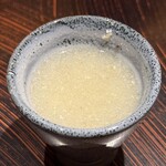 玄水 - 夜限定大将にお任せ16,500円(蕎麦スープ)