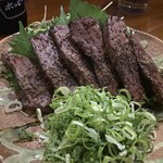 美味ぇ津゛ - 黒トリュフの牛ハツステーキ