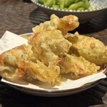 海鮮と炭火鶏のお店 うちわ - ちくわの磯辺揚げ
