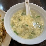 紅陽飯店 - 卵スープ