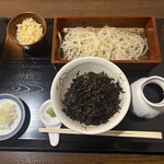 手打蕎麦のたぐと - 海苔とろろせいろ！海苔の下にとろろはいってます！