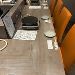 ジンギスカン×厚岸牡蠣  ラムグチカズヤ - カウンター席