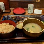 炭火焼干物定食 しんぱち食堂 - 料理写真: