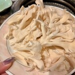 炭火焼肉 一龍 - 白まいたけ(食物繊維過多!)