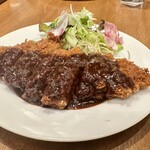 洋食料理カフェ ナンバリボン - 豚ロースカツプレート