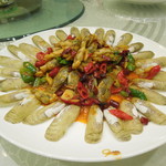 一家春酒楼 - 貝の炒め物