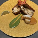 京都 鉄板焼 grow - 伊勢海老の鉄板焼き