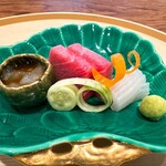 旬彩天 つちや - 愛媛のれそれ、宮城本鮪、大分紋甲烏賊 ◎