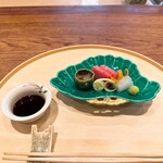 旬彩天 つちや - 愛媛のれそれ、宮城本鮪、大分紋甲烏賊