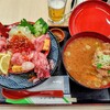 野口鮮魚店 - 大漁丼（元気盛盛；御飯大盛＋具増し）、仲卸あら汁