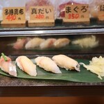 仙令鮨 JR仙台駅 3階店 - 活きあわび、真鯛、真あじ