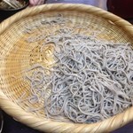元祖手打そば いづるや - 早い、もう半分だ